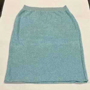 Elegant Blue Knit Skirt (French Rags)
